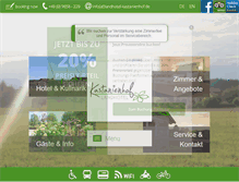 Tablet Screenshot of landhotel-kastanienhof.de